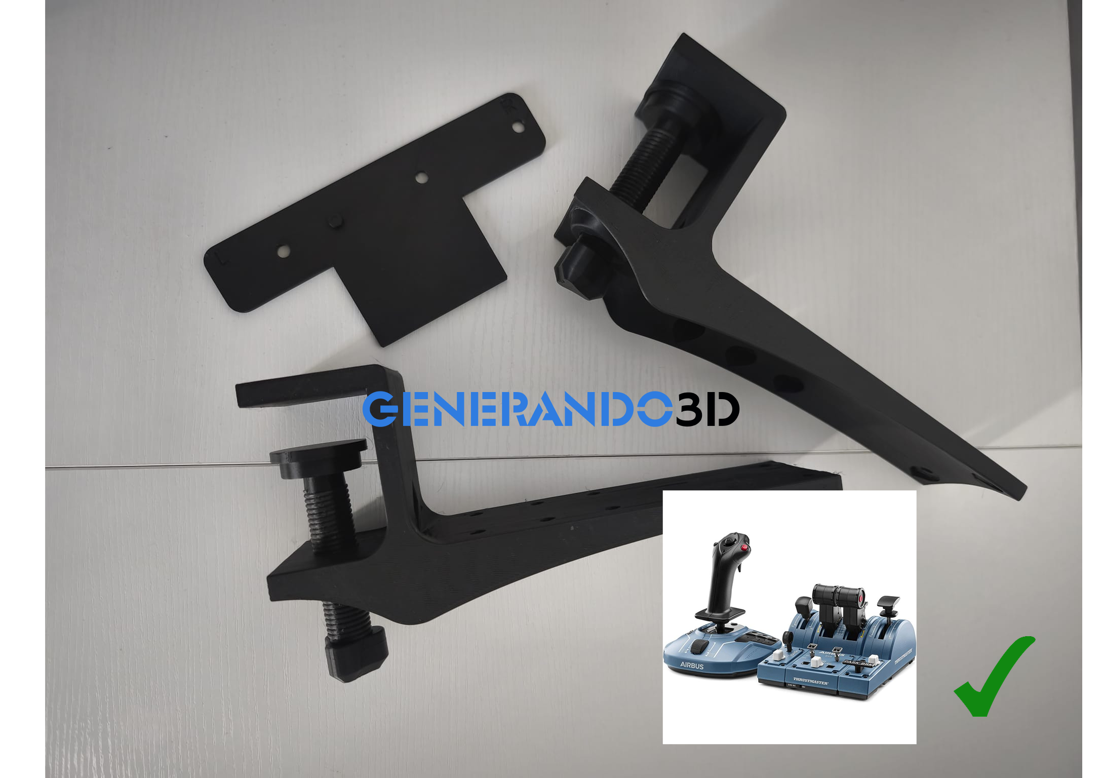 Group 176 Soporte para TCA Captain Airbus de thurstmaster - Imagen 1
